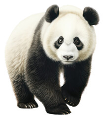 PNG Giant panda wildlife animal mammal.