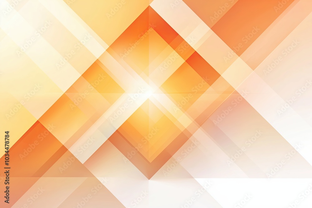 Poster a warm-toned abstract vector illustration with a radiant light source at the center