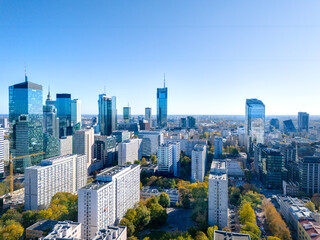 Warszawa, miejski krajobraz stolicy Polski