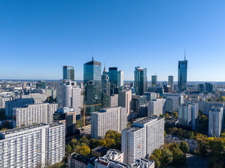 Warszawa, miejski krajobraz stolicy Polski