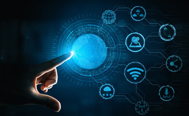 5G Communication Technology Wireless Internet Network for Global Business Growth, Social Media, Digital E-commerce and Entertainment Home Use. uds