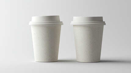 Coffee Cup Mockup, high-end and customizable with realistic high-resolution rendering, ideal for branding, packaging design, and professional presentations, AI Generative