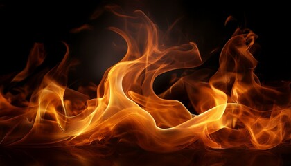 a subtle fondo fuego featuring soft flickering flames against a dark background