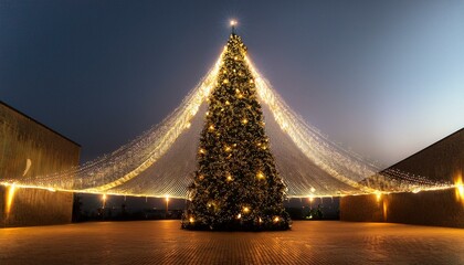 christmas tree with lights