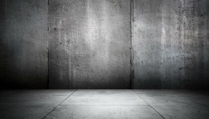 concrete wall with concrete floor