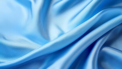 Obraz premium pale blue satin texture fabric silk background with beautiful soft blur pattern natural glow smooth elegant blue silk luxury cloth texture abstract background with copy space