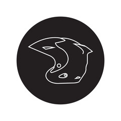 Helmet Illustration Icon