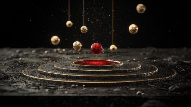 Explore the dynamic world of the quantum harmonic oscillator through a visually striking model showcasing energy levels and wave functions