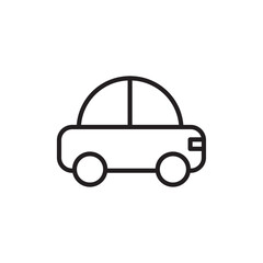 Car icon Simple thin outline