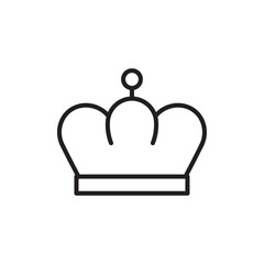 Crown icon Simple thin outline