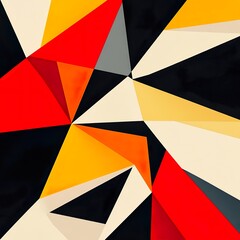 Fototapeta premium Abstract design with bold geometric shapes and sharp vibrant line image