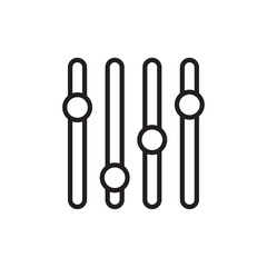 Equality icon Simple thin outline