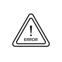 Error icon Simple thin outline