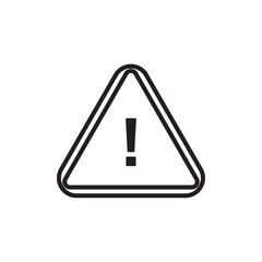 Exclamation icon Simple thin outline
