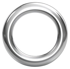 PNG Ring icon Chrome material silver ring platinum.