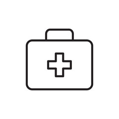 Fototapeta premium First aid icon Simple thin outline