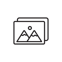 Gallery icon Simple thin outline