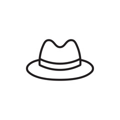 Hat icon Simple thin outline