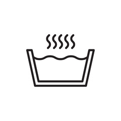 Hot Water icon Simple thin outline