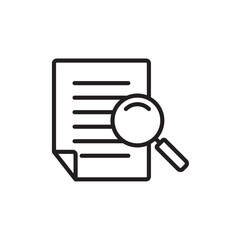Inspection icon Simple thin outline