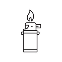 Lighter icon Simple thin outline