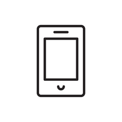 Mobile icon Simple thin outline