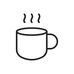 Mug icon Simple thin outline