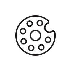 Palette icon Simple thin outline