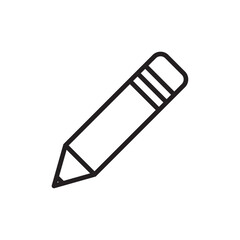 Pencil icon Simple thin outline