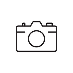 Photo Camera icon Simple thin outline