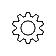 Settings icon Simple thin outline