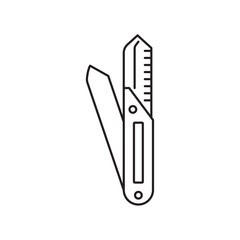 Swiss Knife icon Simple thin outline