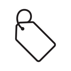 Tag icon Simple thin outline