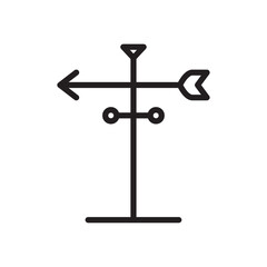 Veleta icon Simple thin outline