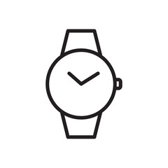 Watch icon Simple thin outline