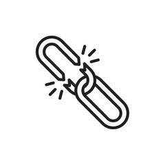 Weakness icon Simple thin outline