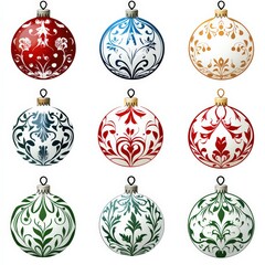 christmas balls set