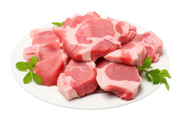 PNG Raw pork pieces meat beef food.
