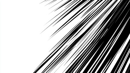 Obraz premium Black and white vector lines featuring straight diagonal patterns on a simple background