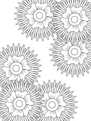 Flowers Coloring Pages For Adules