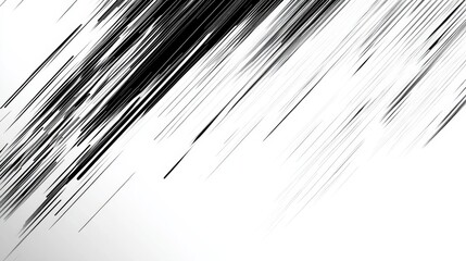 Obraz premium Black and white vector lines featuring straight diagonal patterns on a simple background