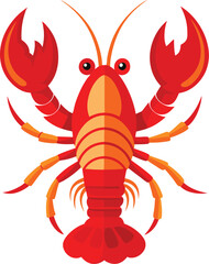 Lobsters vector illustration on white background