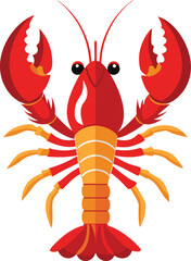 Lobsters vector illustration on white background