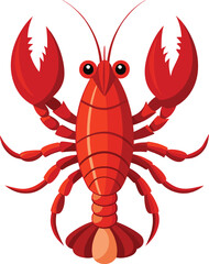 Lobsters vector illustration on white background