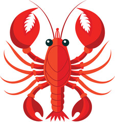 Lobsters vector illustration on white background