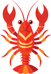 Lobsters vector illustration on white background
