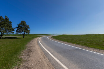paved road for transport in rural areas