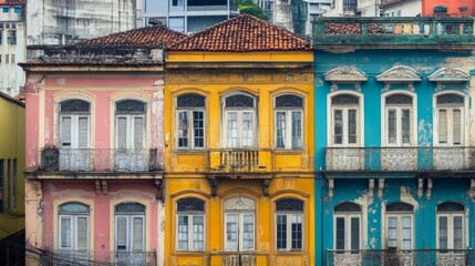 Fototapeta premium Old SÃ£o Paulo bldgs by Minhocao