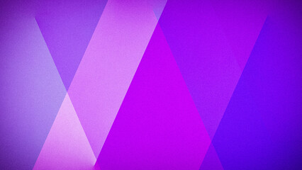 Fototapeta premium A vibrant abstract background featuring bold geometric shapes in varying shades of purple and pink, enhanced by a grainy texture. Ideal for 4K wallpapers, banners, and creative digital designs