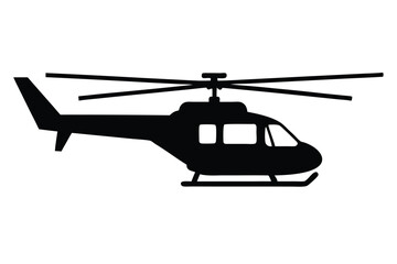 helicopter isolated on white background 